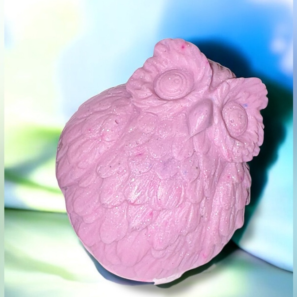 Lavender SOAP owl handmade 3x2in 4oz shea butter & coconut oil based